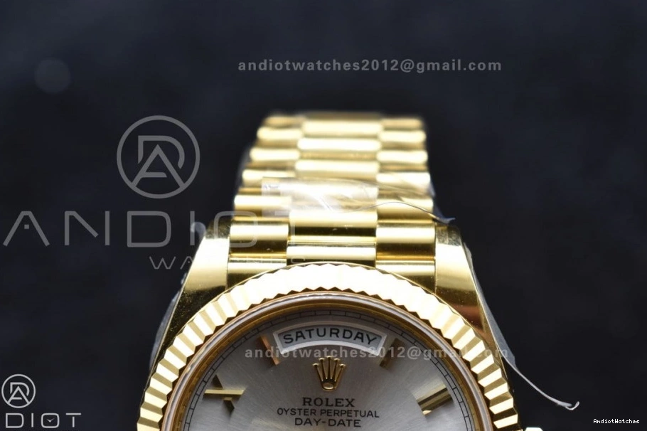 664 228238 Bracelet Dial VR3255 Edition (Gain ZeroBulk President 1:1 Date YG Best Silver ARF On Day Weight) Roman 40 0320